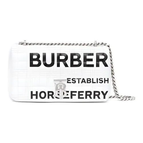 Burberry Lola Сумка Sheepskin Сумка через плечо Маленькая Женская Белая