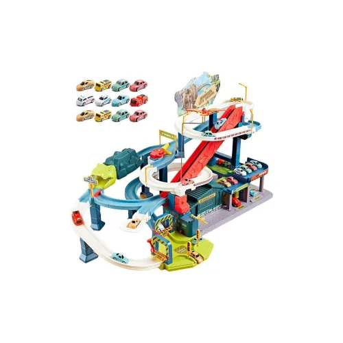 YISBRO Динозавр Городской Дорожка Little Хвост платья CHALLENGE Приключение Car Гора Шоссе Игрушки