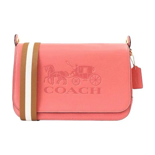 COACH Jes Кожа Через плечо Сумка для доставки Средний Женские Апельсин