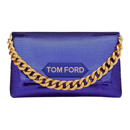 TOM FORD Блестки Вышивка Сумка Клатч Мини Женские Темно-синий