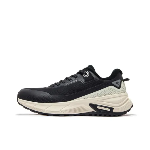 361° Rain Screen Амортизаторы Slip-resistant Abrasion-resistant Низкий Топ Повседневные Беговые кроссовки Женские Черный