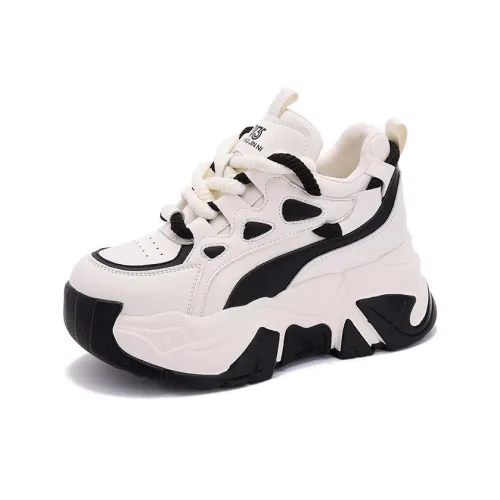 NUNZ противоскользящие и износостойкие визуально увеличивающие рост низкие топовые кроссовки с толстой подошвой женские