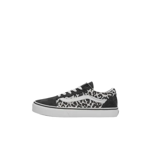 Vans Old Skool Collection Детские Скейтбординги Низкие Топы Черные Kids