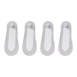 Ледяной шелк, носки-невидимки, цветовая комбинация ⑥ (серый + серый + серый + серый)