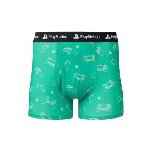 GU PlayStation совместный бренд Co Бренд Зеленый Мужской Стрелка Брюки
