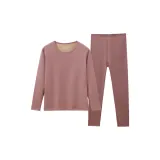 Круглый вырез - Пастельно-розовый