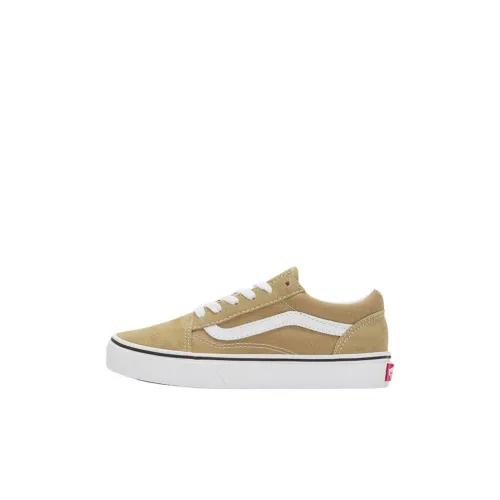 Vans Old Skool Collection Детские Скейтбординги Низкие Топы Желто-коричневые Kids