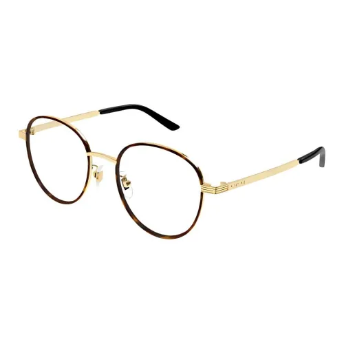 GUCCI Круглые Оправы для Очков Мужские Золотые