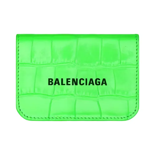 Balenciaga Кошелек из коровьей кожи унисекс неоновый зеленый