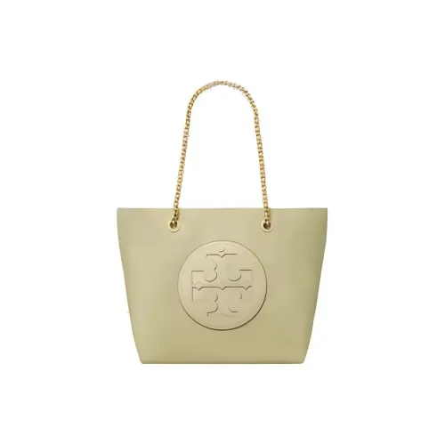 TORY BURCH Ткань + Искусственная кожа Тоут Сумка Сумка для покупок Сумка на плечо Сумка среднего размера Женская Оливково-зеленая