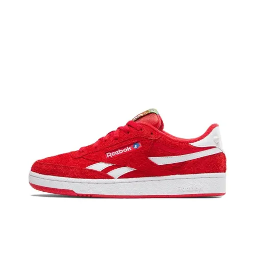 Sonic the Hedgehog 3 x Reebok Club C Low Скейтборд Кроссовки Унисекс Красный Белый