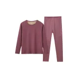 Круглый вырез - Теплый Имбирный Красный