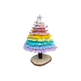 Большой размер макарон, рождественская елка с огнями, материал упаковка 2