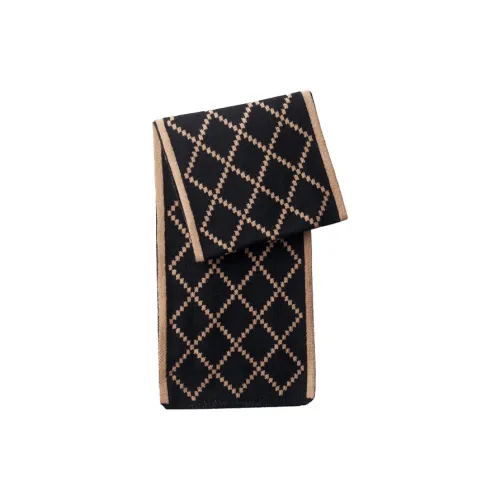 Joy Mario Акриловые вязаные шарфы унисекс черный коричневый