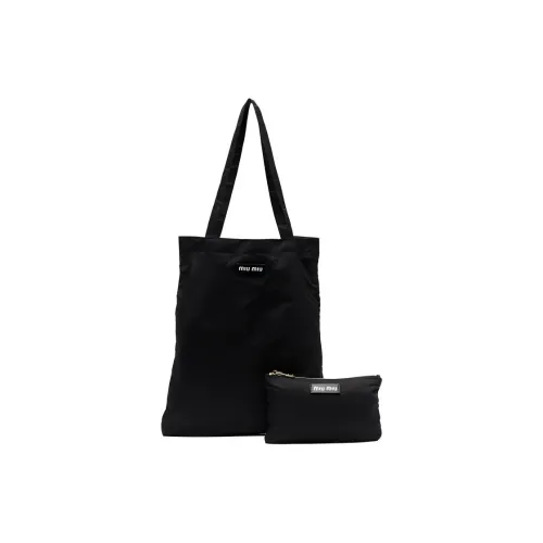 MIU MIU Нейлоновая сумка-тоут сумка для покупок женская черная