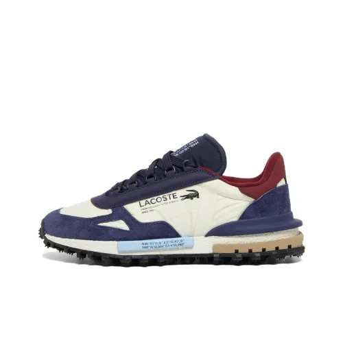 LACOSTE Collaboration Elite Active Low Топ Повседневная обувь Мужская Бежевый Синий Красный