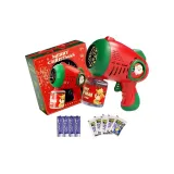 Рождественская пушка с пузырями [Лимитированная серия к празднику] + 10 пар раствора для пузырей