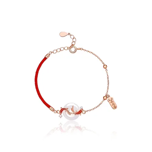 Kelanxi Медные браслеты женские розовое золото