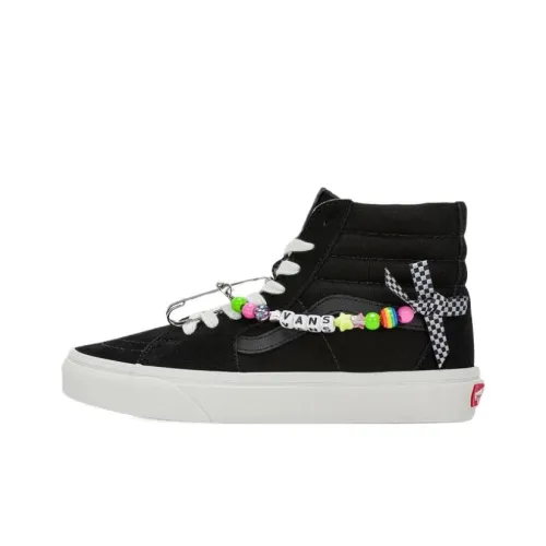 Vans Sk8 Hi Высокие Кроссовки для Скейтбординга Женские Черные