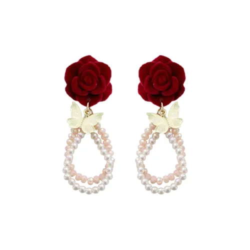 VERENA REINE Flock Artificial Crystal Earrings Women's