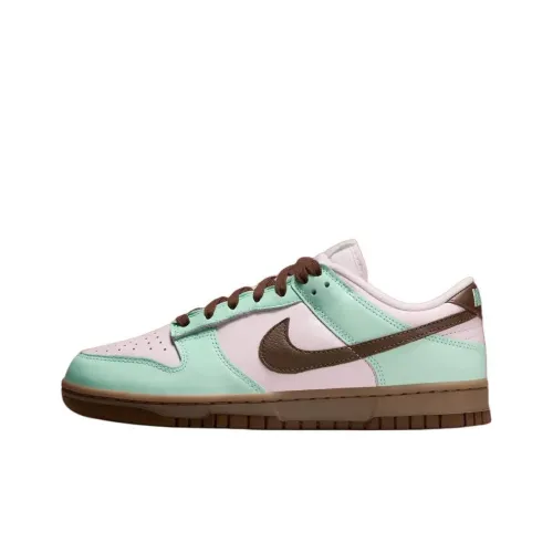 Nike Dunk LOW 'Клубничный Шоколад Мята' Slip-resistant Abrasion-resistant Low Top Скейтборд Кроссовки Женские