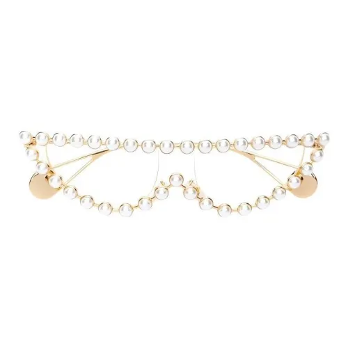 GUCCI Нерегулярная форма Оправы для очков Женские Золото