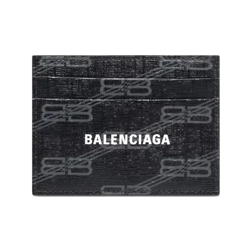 Balenciaga Покрытый холст Картхолдер Картхолдер Стандартный Женский Черный Серый