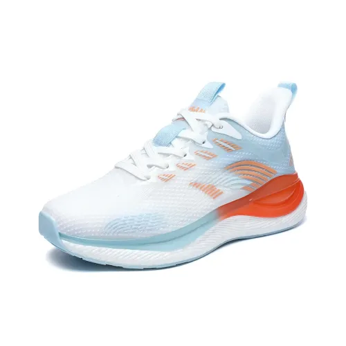 JSWEI Беговые кроссовки Low Top Белый, Синий и Оранжевый Женские