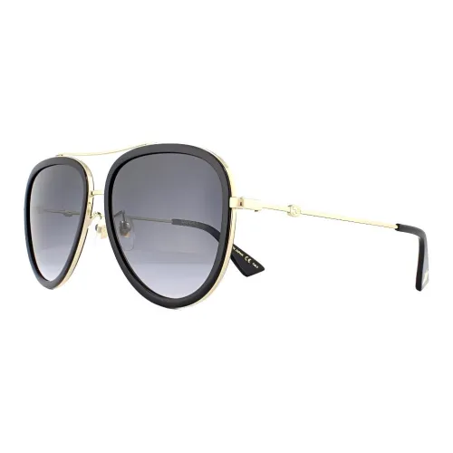 GUCCI Металл Aviator Солнцезащитные очки Женские Золото