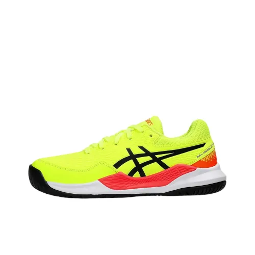 Asics Гель Resolution 9 Детские кроссовки для тренировок Низкий топ Желтый черный Kids