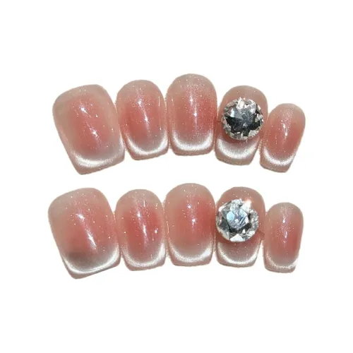 Song Biography Французский Ледяной Прозрачный Блестящий Лак для ногтей 15мм Короткий ЛАДДЕР