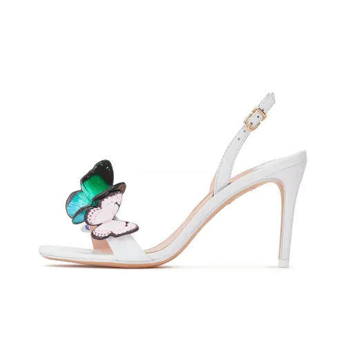 SOPHIA WEBSTER Модные сандалии 8,5 см Женские Белые