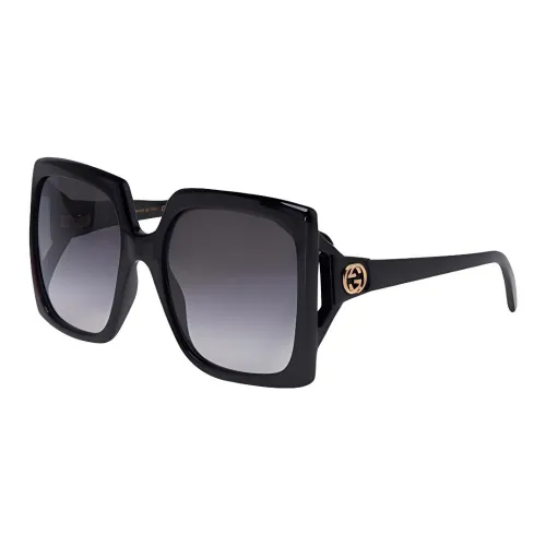 GUCCI Квадратные Солнцезащитные Очки Женские Черные