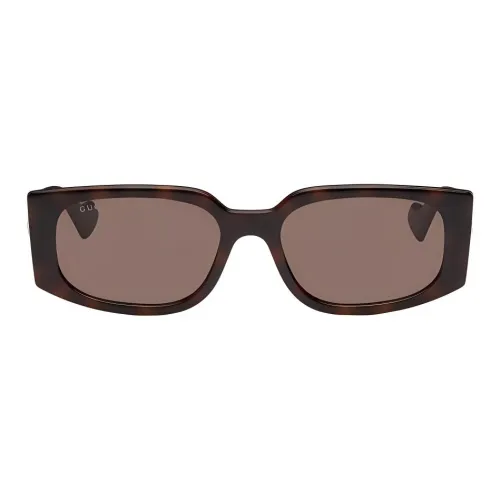 GUCCI Ацетат Нерегулярная форма Солнцезащитные очки Женские Черепаховый