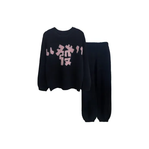 ANVINAL Пижамный комплект женский черный