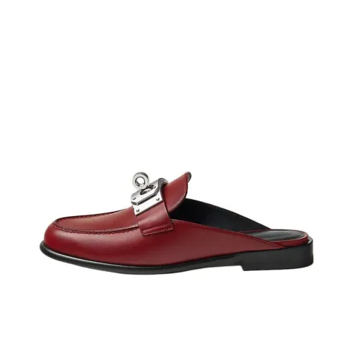 HERMES Домашние тапочки Женские Красные