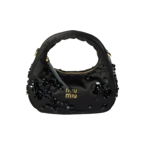 MIU MIU Ткань Сумка Мини Женская Черная