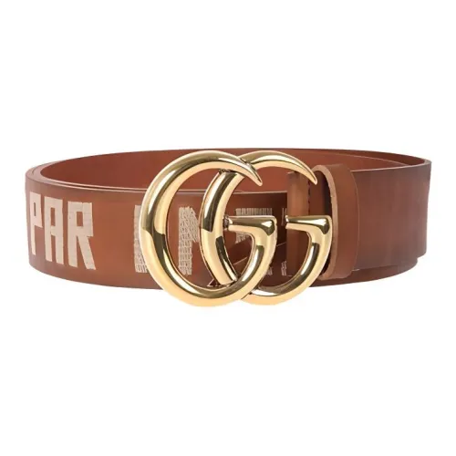 GUCCI Телячья кожа Кожаные ремни Мужской Коричневый см Ширина