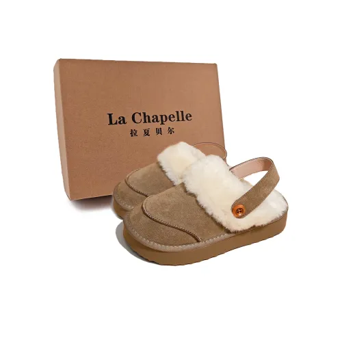 La Chapelle ЭВА Флоковый Тихий Резистентный Закрытый носок Хлопок Тапочки Женские