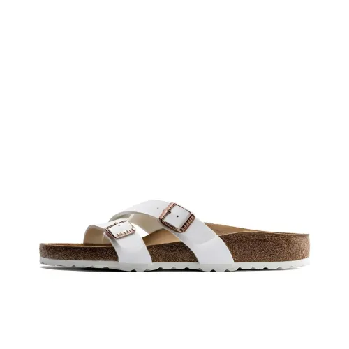 Birkenstock Слипоны Женские Белые Узкая Версия