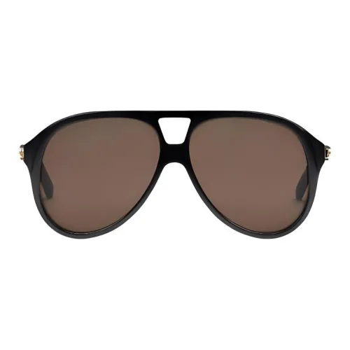 GUCCI Ацетат Aviator Солнцезащитные очки Унисекс Черный