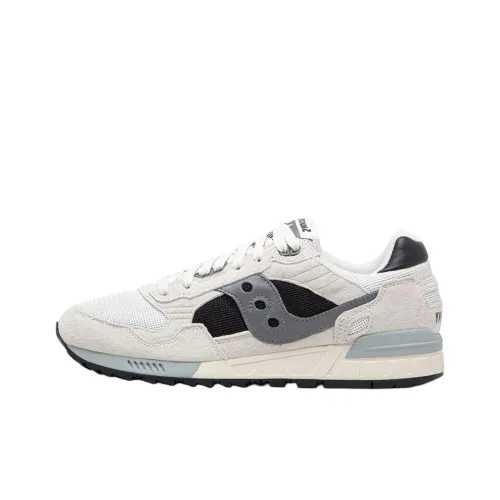 Saucony Shadow 5000 Slip-Resistant Abrasion-Resistant Low Top Casual Running Shoes Unisex White Gray Сaucony Shadow 5000 Противоскользящий Устойчивый к истиранию Низкий Топ Повседневные Беговые Кроссовки Унисекс Белый Серый