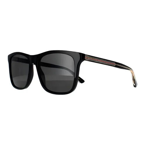 GUCCI Квадратные Солнцезащитные Очки Мужские Черные