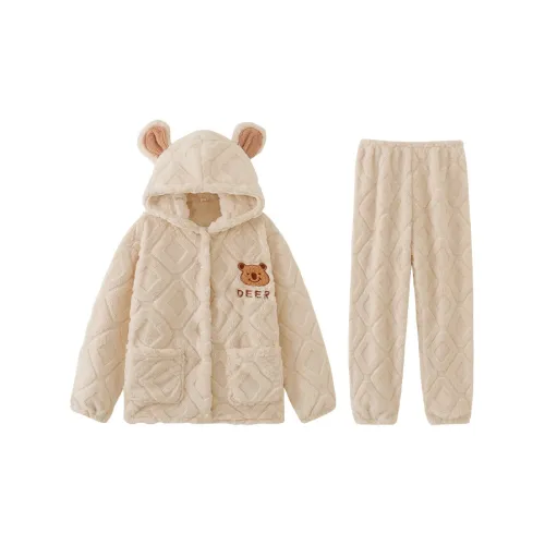 William Pajama Комплект Женский Экрю