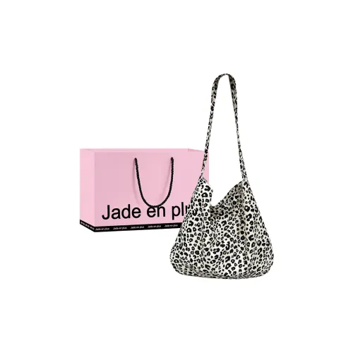 Jade En Plus Хлопок Сумка через плечо Унисекс Экрю Коричнево-желтый