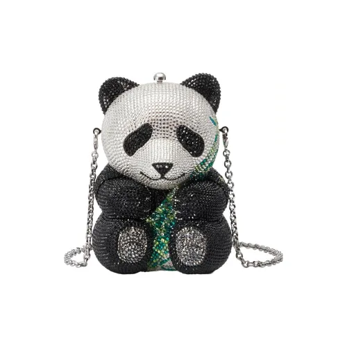 GUCCI JDITH LEIBER Коллаборация Кристальный Одно плечо Клатч Женский Белый Черный