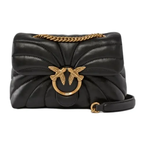 PINKO Love Bag Sheepskin Сумка через плечо Мини Женская Черная