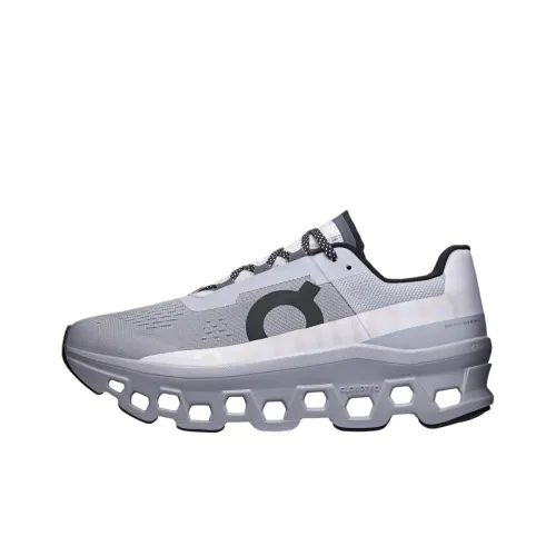 On Cloudmonster Амортизация Поддержка Низкий Топ Бег на длинные дистанции Обувь Мужская Серый