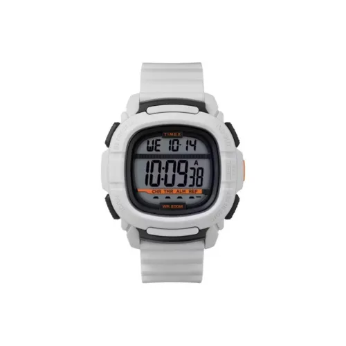 TIMEX Наручные часы Кварцевый механизм Силиконовый ремешок 48*15 мм Серый циферблат Мужские часы