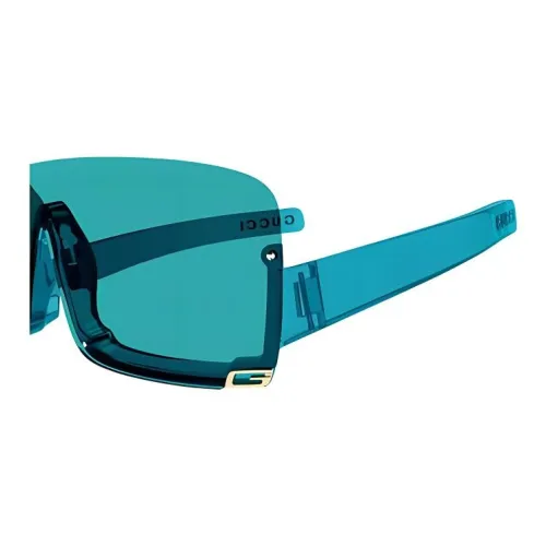 GUCCI Пластик Нерегулярная форма Солнцезащитные очки Унисекс Синий